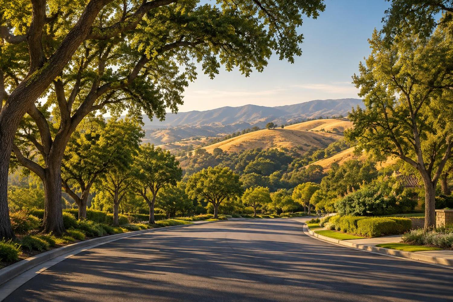 Coastal road between Thousand Oaks and Malibu, California